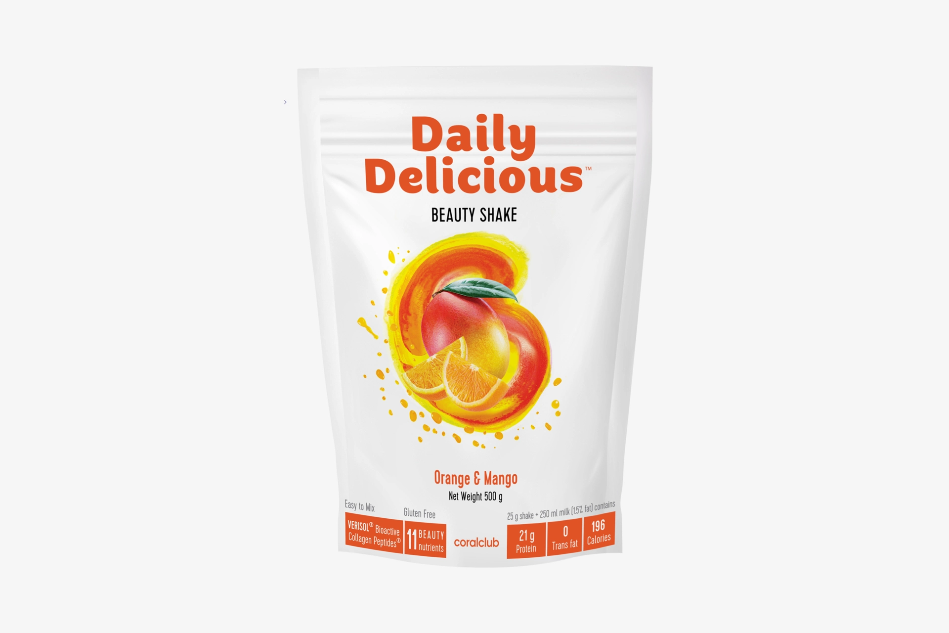 Daily Delicious Beauty Shake o smaku mango i pomarańczy