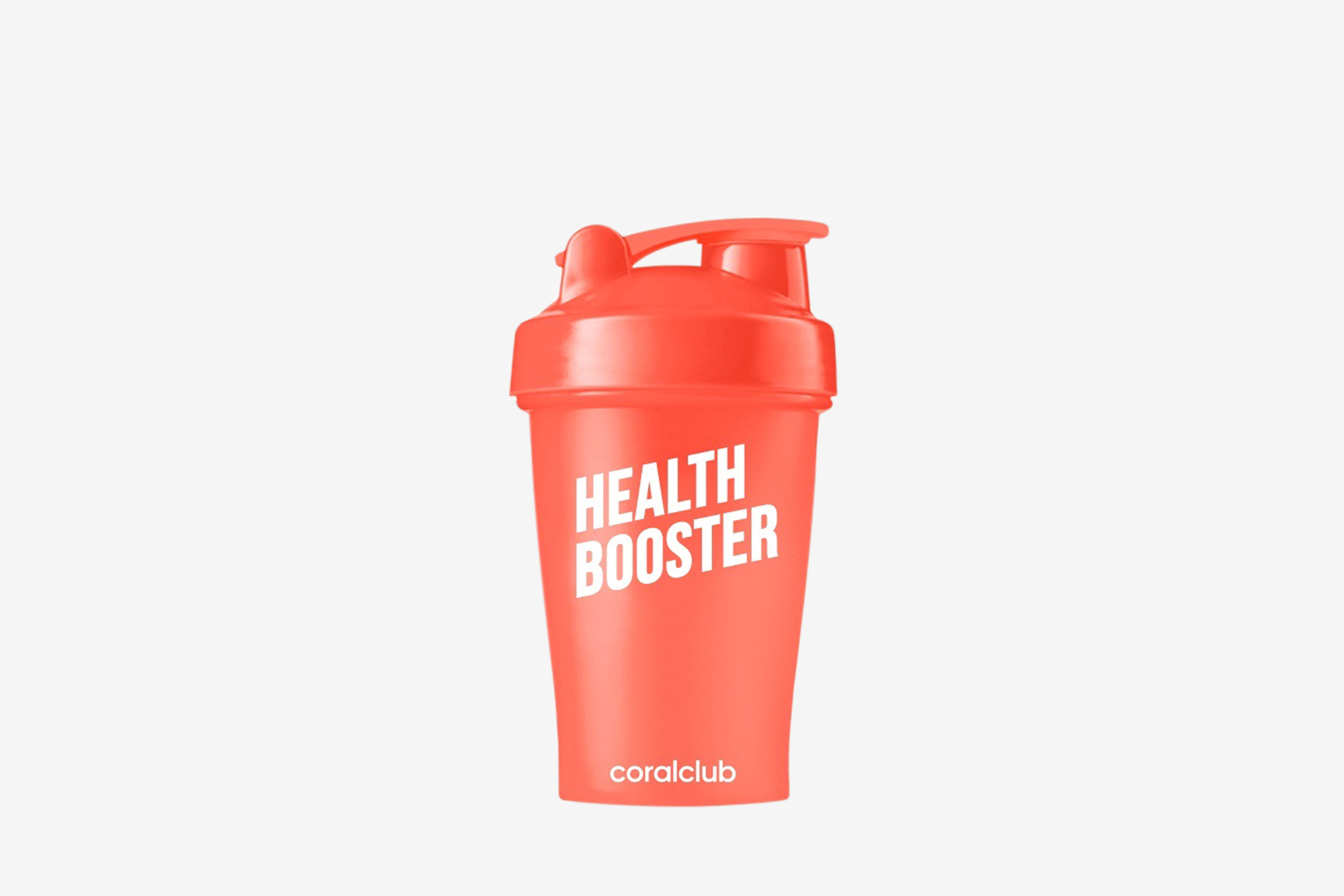 Shaker Coral Club Health booster 400 ml, pomarańczowy