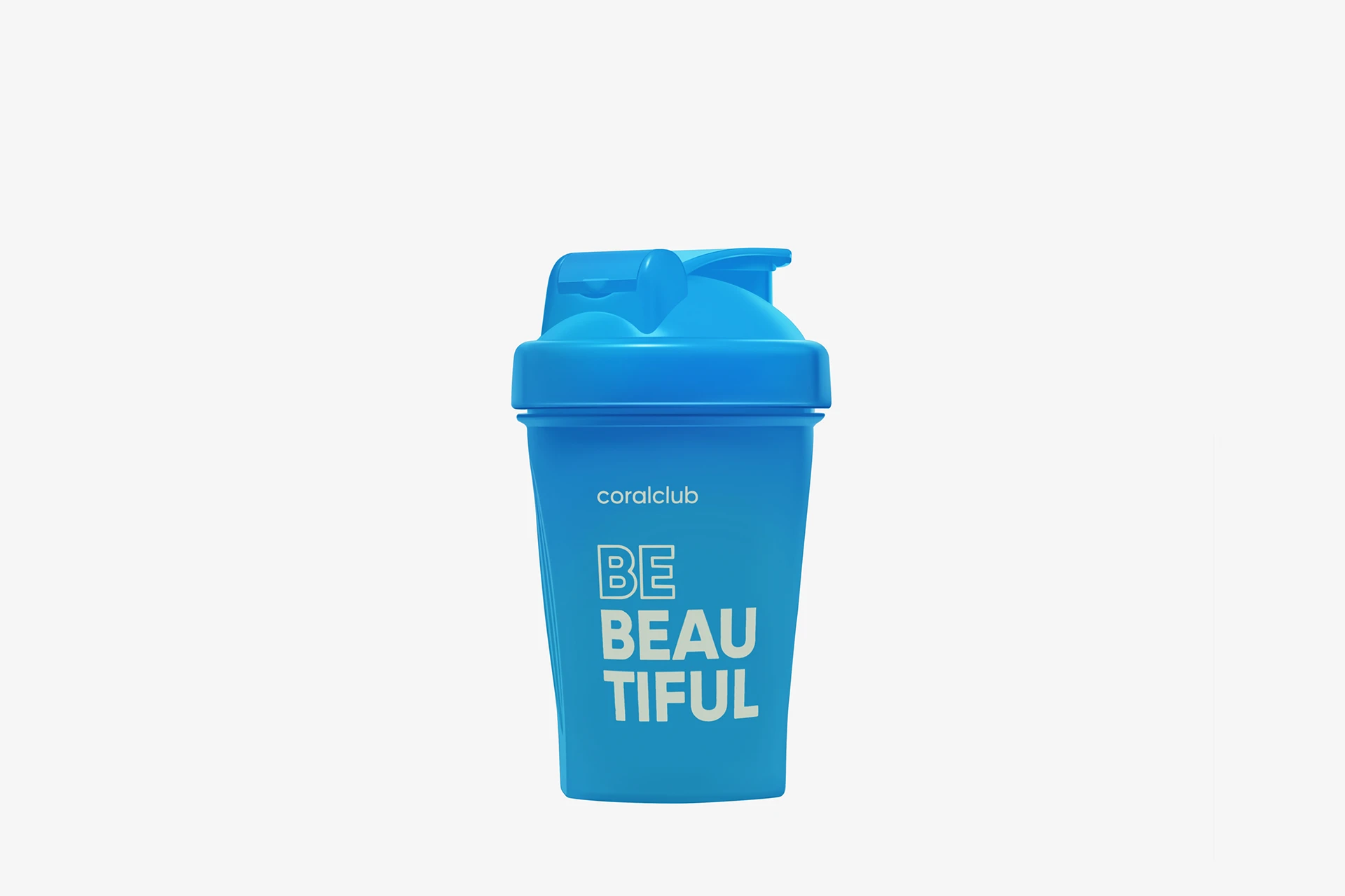 Shaker Coral Club Be beautiful 400 ml, niebieski